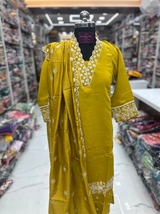 Premium Party Wear 3 Pcs Salwar Set - PSS