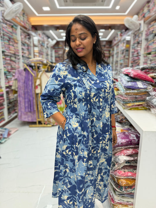 Jaipur Cotton Aline Kurti - ALKT112