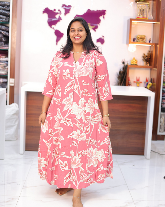 Budget Friendly Plus Size Aline Kurti - PSAK08