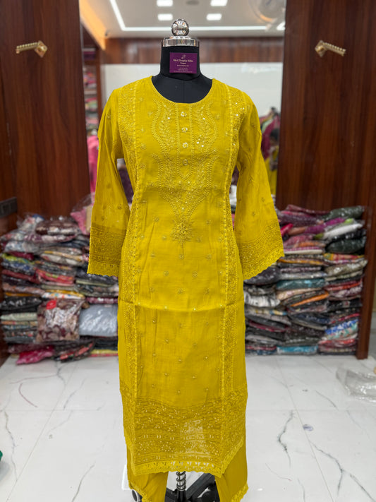 Premium Party Wear 3 Pcs Salwar Set - PSS