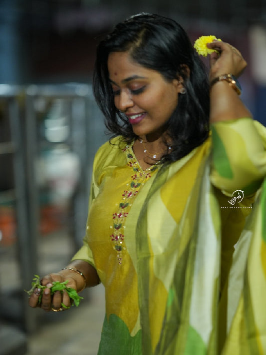 Premium Silk 3pcs Party wear Salwar Set