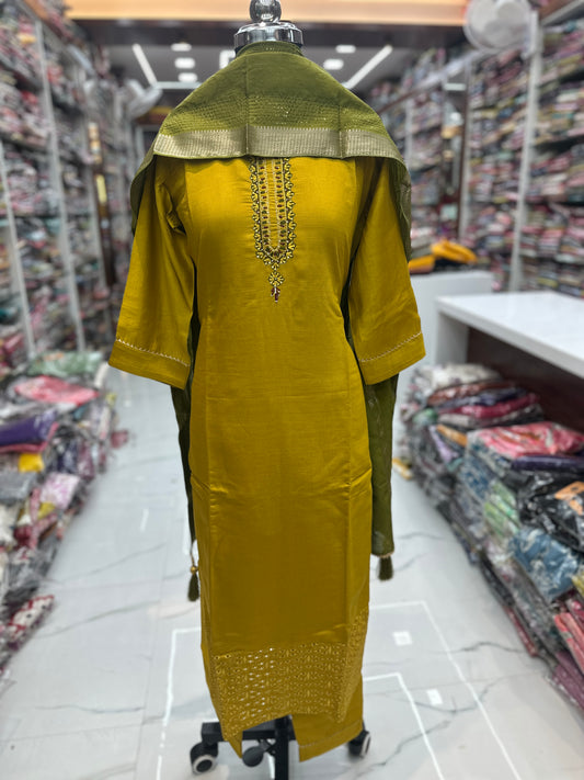 Premium Party Wear 3 Pcs Salwar Set - PSS