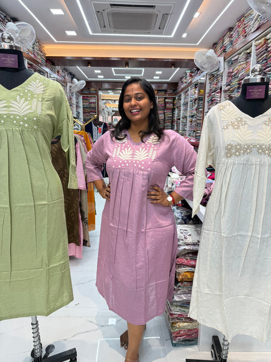 Khadi Cotton Aline Kurti - ALKT100