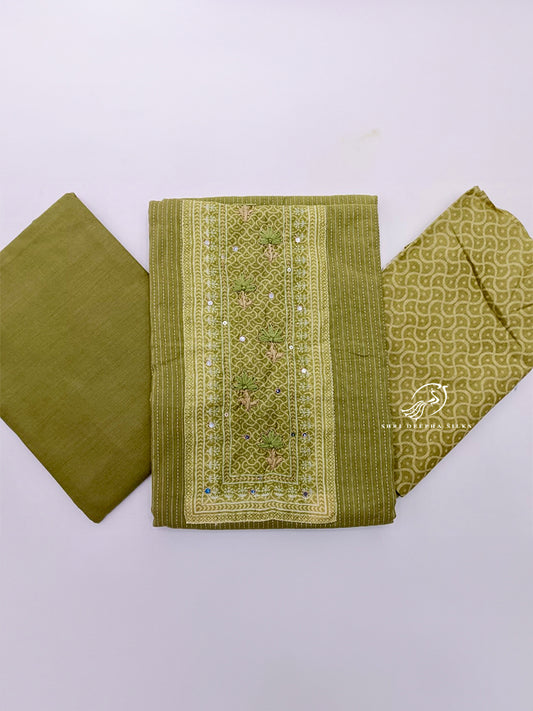 Unstitched Salwar Materials Premium Cotton