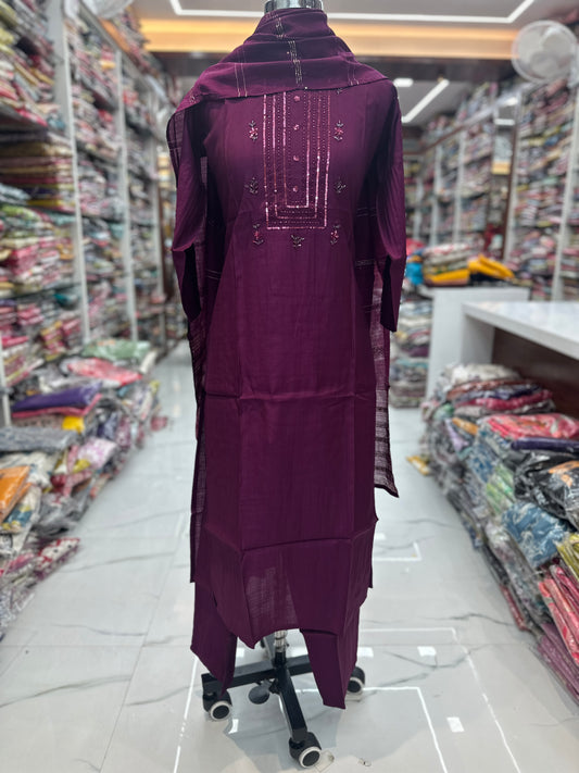 Premium Party Wear 3 Pcs Salwar Set - PSS