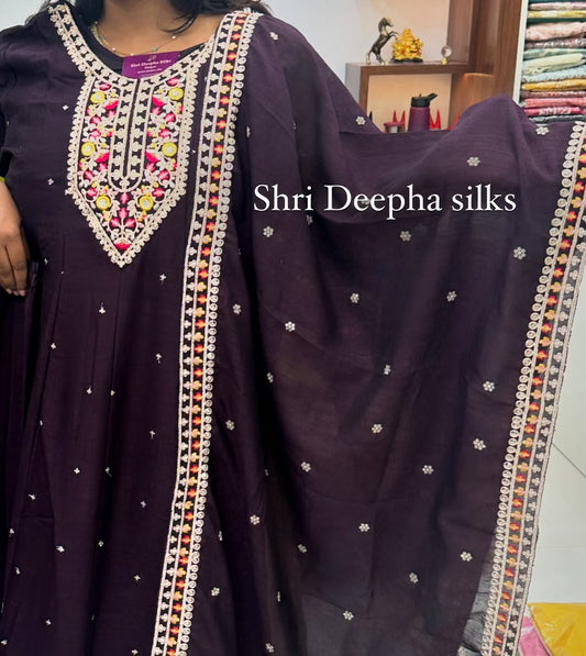 Premium Anarkali Silk Salwar Set