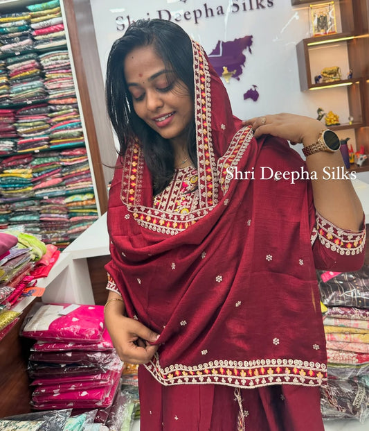 Premium Anarkali Silk Salwar Set