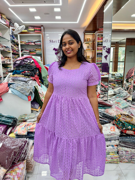 Hakoba Puff Midi Lilac - HPM01