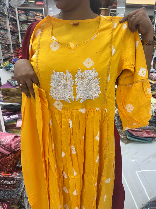 Vibrant Cotton Co Ord Set Yellow