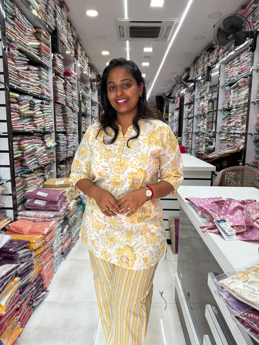 Short Co Ord Set Yellow - LPSC1