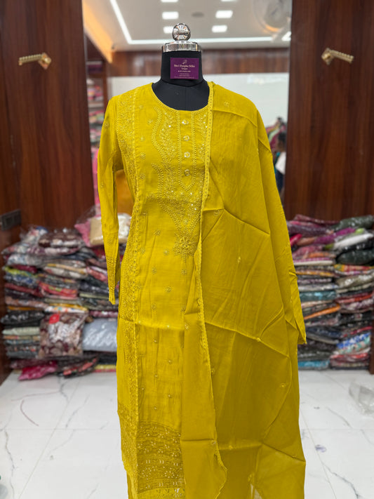 Premium Party Wear 3 Pcs Salwar Set - PSS