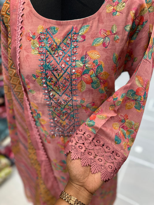 Premium Party Wear 3 Pcs Salwar Set - PSS