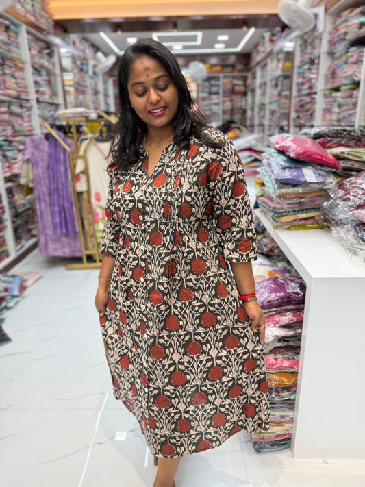 Jaipur Cotton Aline Kurti - ALKT113