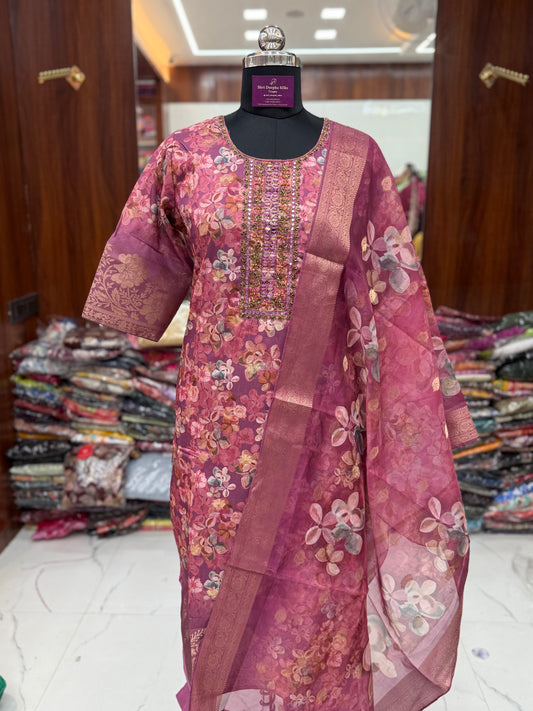 Premium Party Wear 3 Pcs Salwar Set - PPSS20