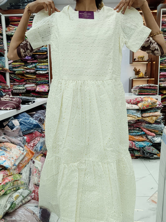 Hakoba Puff Midi - Milk White