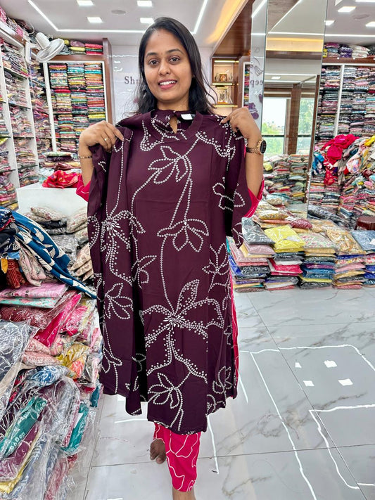 Co Ord Set - Wine (VNCO06)