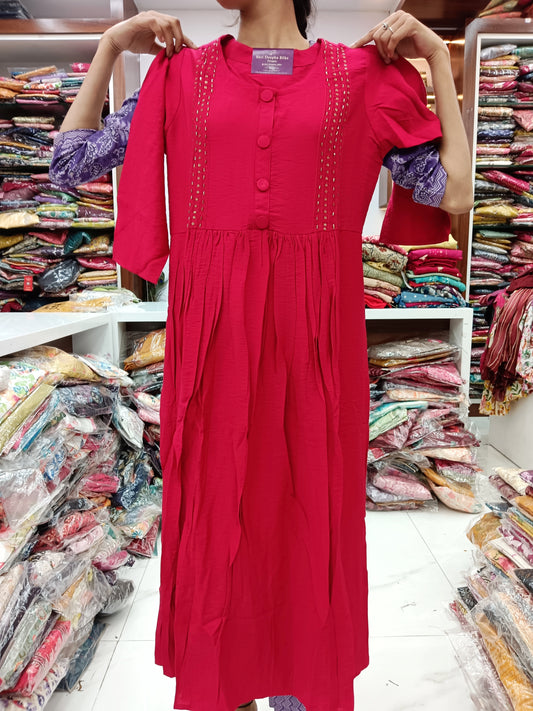 Silk Midi - Pink (SAMD01)