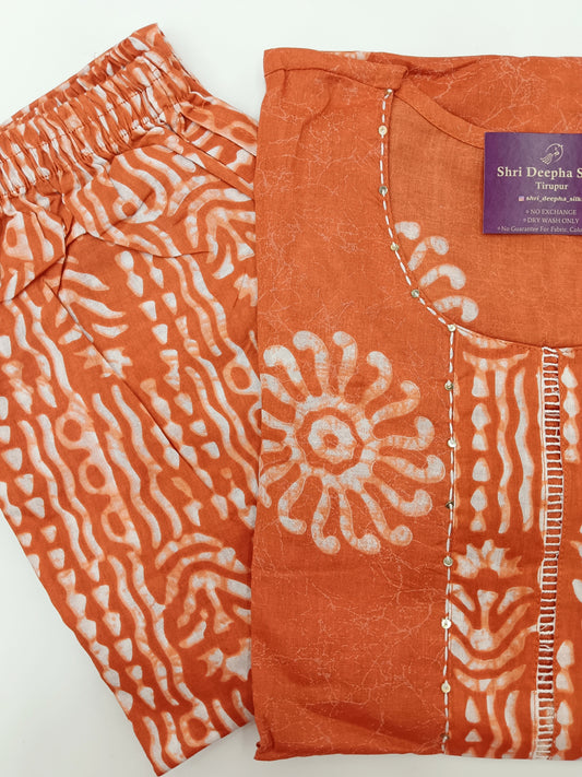 Pure Cotton 3 Pcs Salwar Set - PCS02