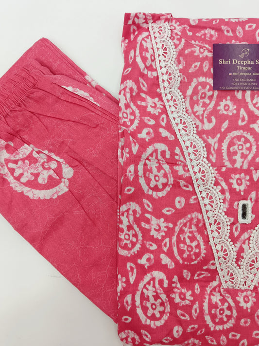 Pure Cotton 3 Pcs Salwar Set - PCS03