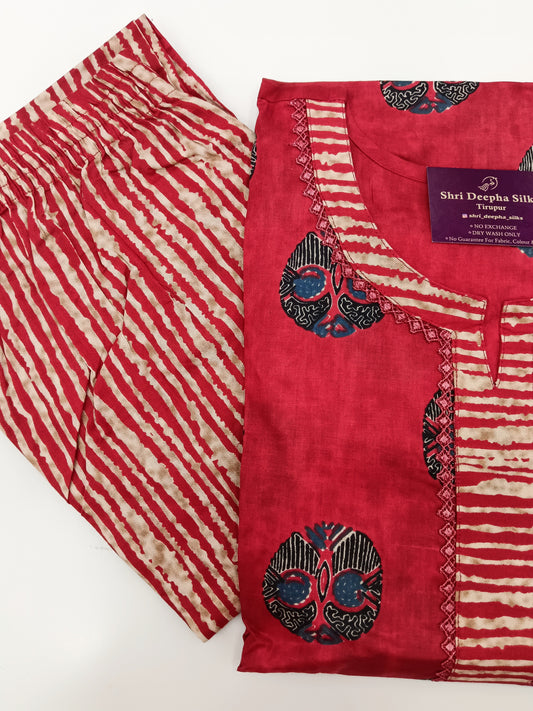 Pure Cotton 3 Pcs Salwar Set - PCS06