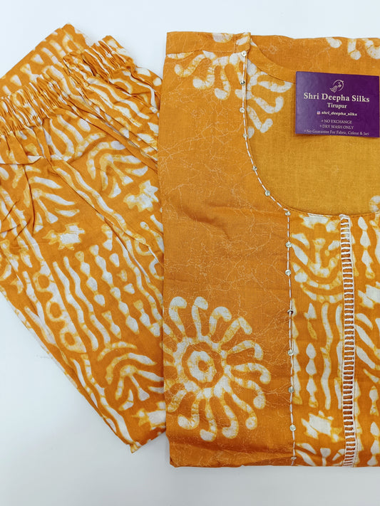 Pure Cotton 3 Pcs Salwar Set - PCS07