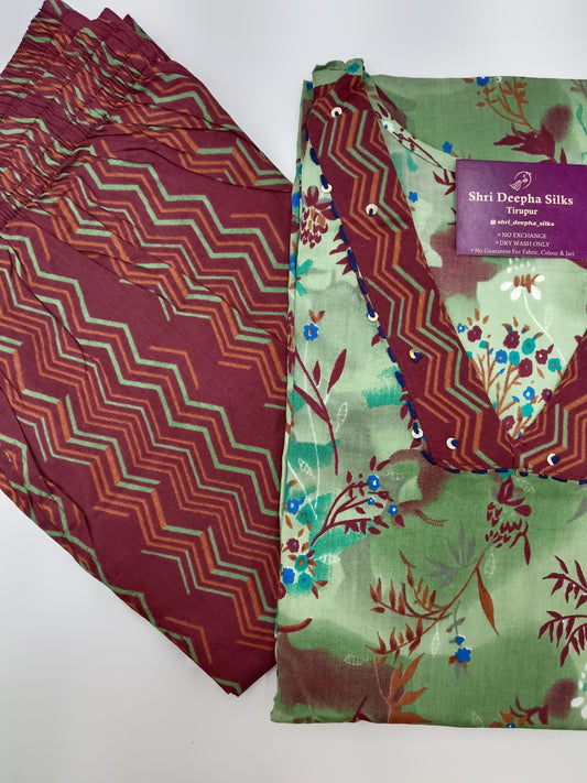 Pure Cotton 3 Pcs Salwar Set - PCS08