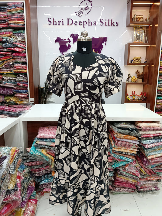 Spun Cotton Trendy Puff Midi - SCMD05