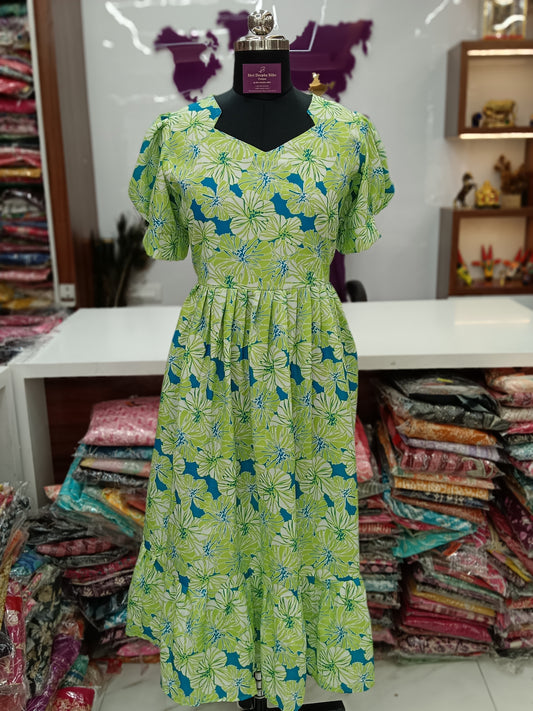 Spun Cotton Trendy Puff Midi - SCMD01