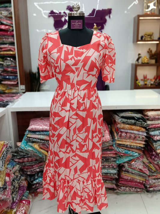 Spun Cotton Trendy Puff Midi - SCMD03