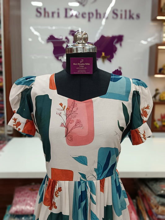 Spun Cotton Trendy Puff Midi - SCMD02