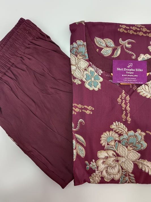 Co Ord with Dupatta - Floral Print