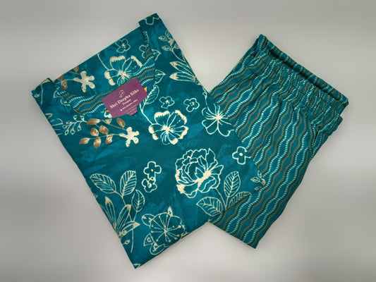 Office Wear Spun Cotton 2 Pcs Salwar Set