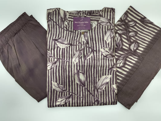 Office Wear Modal Silk 3 Pcs Salwar Set