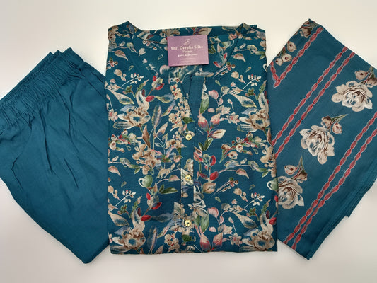 Office Wear Modal Silk 3 Pcs Salwar Set