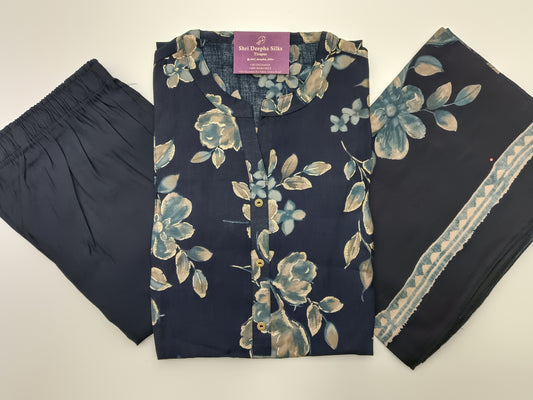 Office Wear Modal Silk 3 Pcs Salwar Set