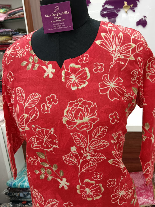 Office Wear Spun Cotton 2 Pcs Salwar Set