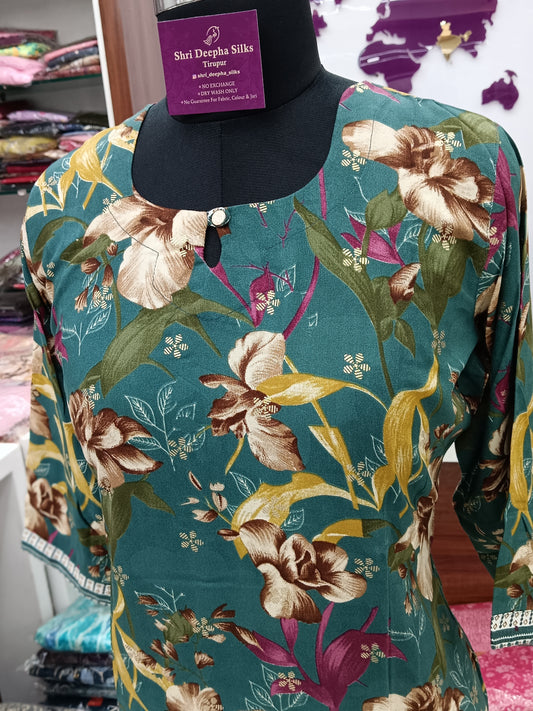 Office Wear Spun Cotton 2 Pcs Salwar Set