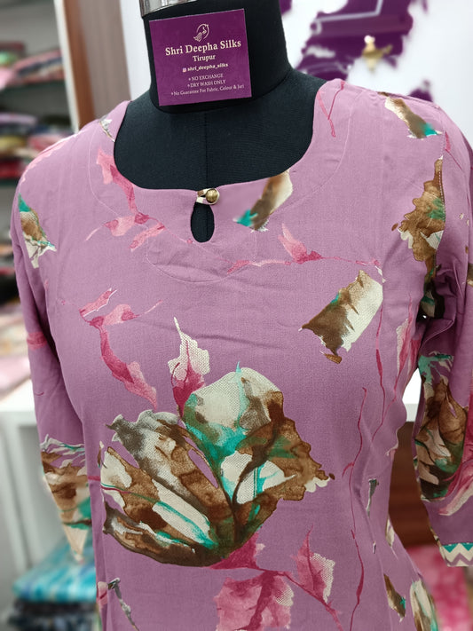 Office Wear Spun Cotton 2 Pcs Salwar Set