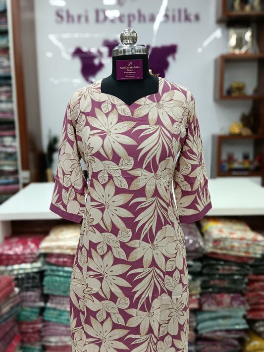 Office Wear Spun Cotton 2 Pcs Salwar Set