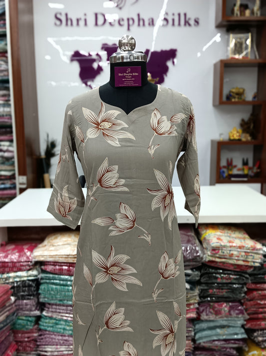 Office Wear Spun Cotton 2 Pcs Salwar Set - OW2S02