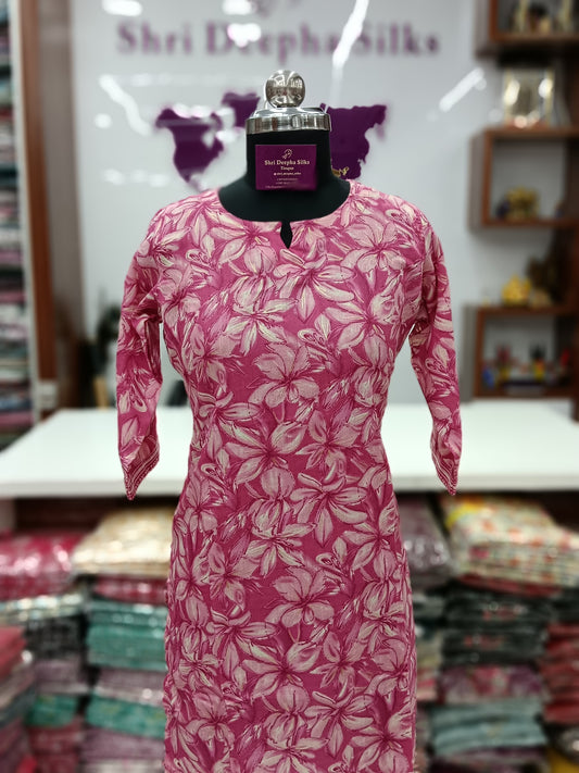 Office Wear Spun Cotton 2 Pcs Salwar Set
