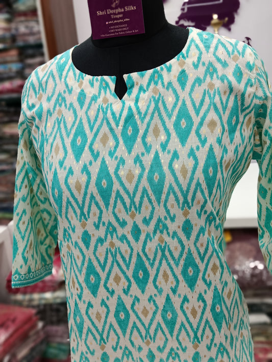 Office Wear Spun Cotton 2 Pcs Salwar Set