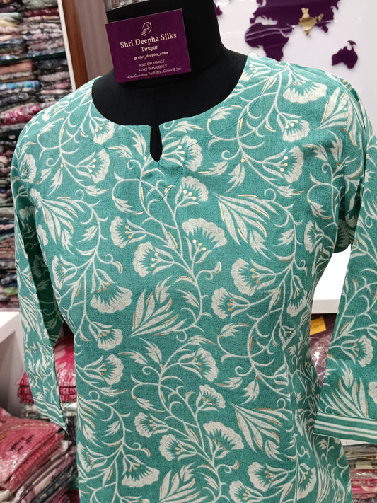 Office Wear Spun Cotton 2 Pcs Salwar Set