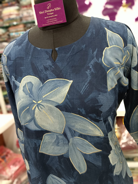 Office Wear Spun Cotton 2 Pcs Salwar Set