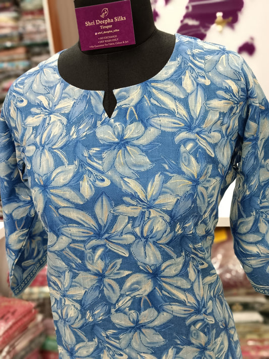 Office Wear Spun Cotton 2 Pcs Salwar Set