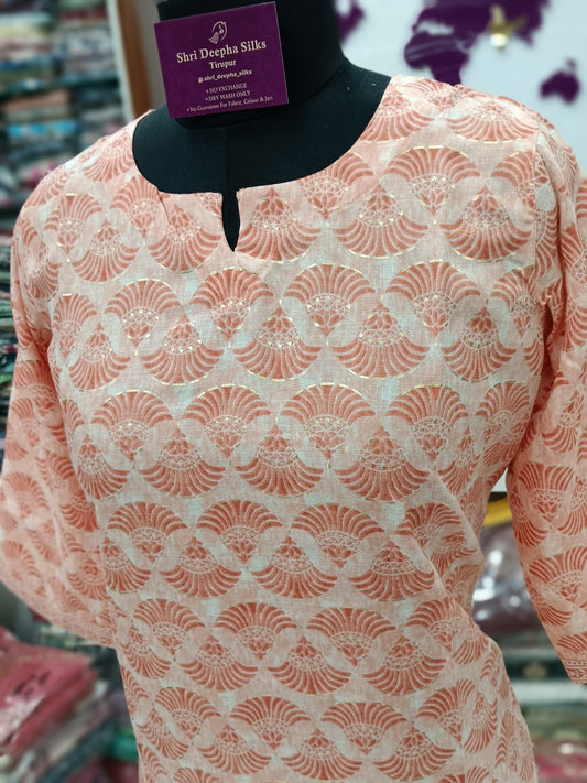 Office Wear Spun Cotton 2 Pcs Salwar Set