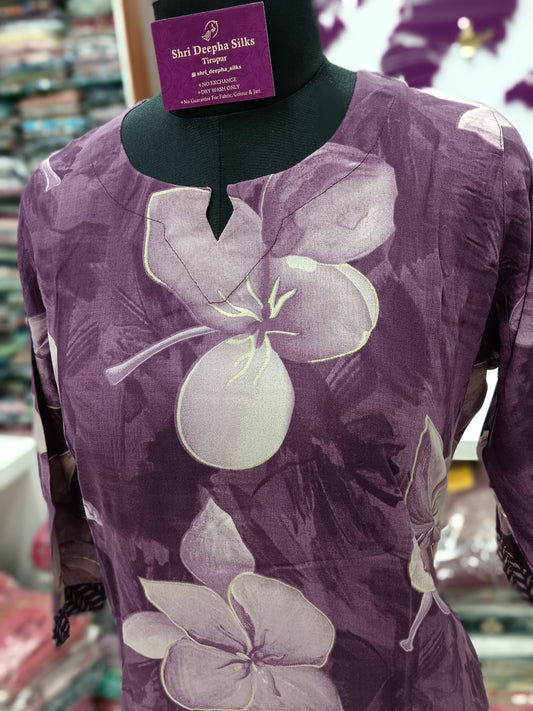 Office Wear Spun Cotton 2 Pcs Salwar Set