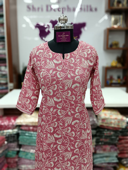 Office Wear Spun Cotton 2 Pcs Salwar Set