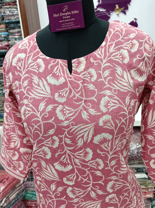 Office Wear Spun Cotton 2 Pcs Salwar Set