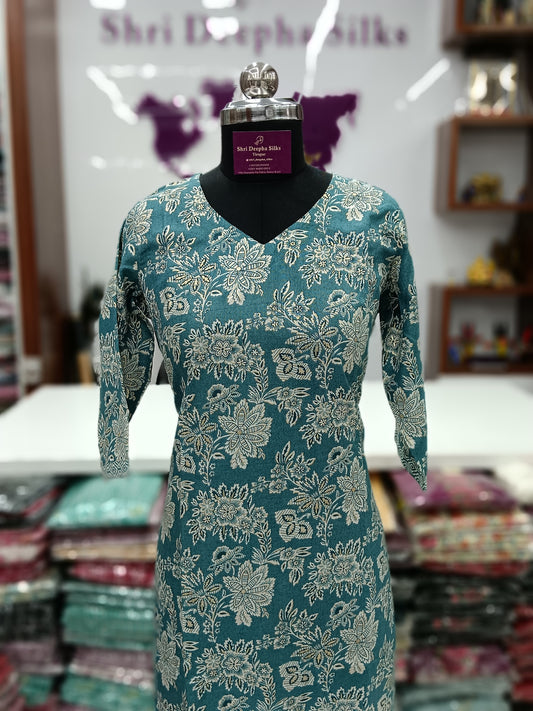 Office Wear Spun Cotton 2 Pcs Salwar Set
